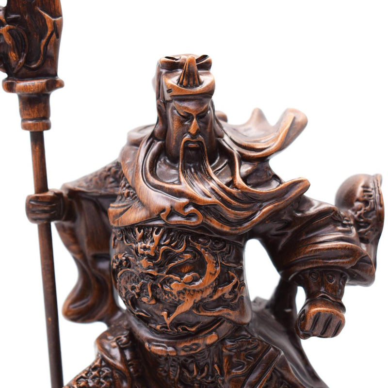 better us Chinese Feng Shui Guan Yu Statue/Guan Gong Statue/Guan Di Statue/Guan Yun Chang Statue Figurines Feng Shui Decor Home Office Decoration Tabletop Decor Good Lucky Gifts