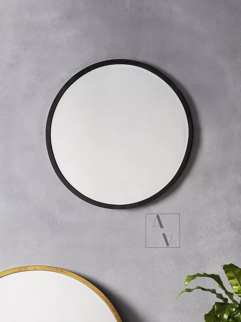 Craft2lance Minimalist Black Frame Wall Mirror for Home Office Living Room Bedroom Wash Basin Bathroom