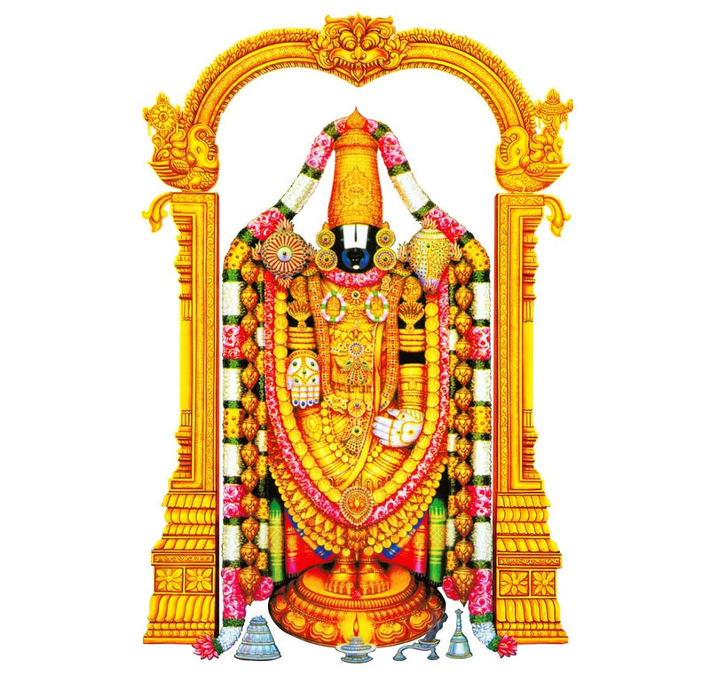 Tuffuk Thirupathi Venkatachalapathy Large Vinyl Wallstickers for Home Decorations (50 cm x 70 cm) 5TZ322