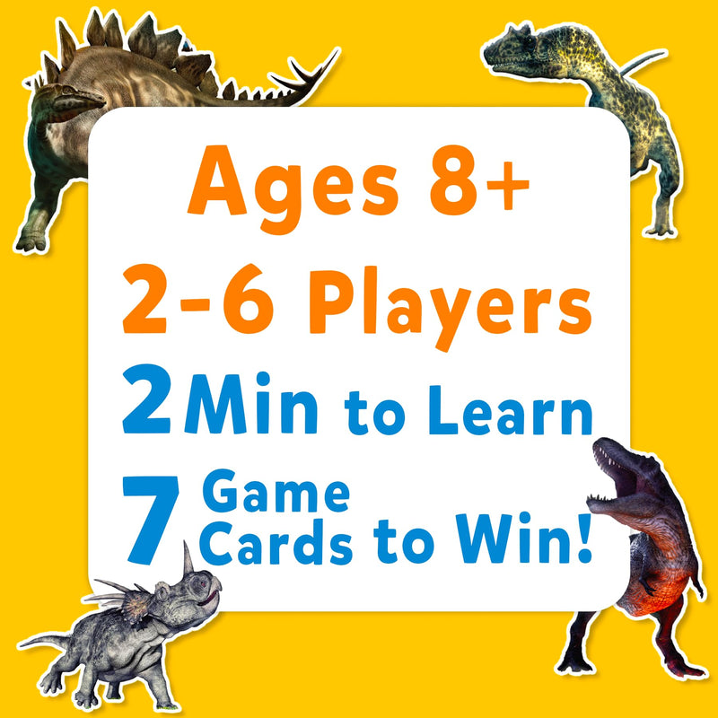 Skillmatics Card Game - Guess in 10 Dinosaurs, Perfect for Boys, Girls, Kids, and Families Who Love Toys, Board Games, Gifts for Ages 8, 9, 10 & Up