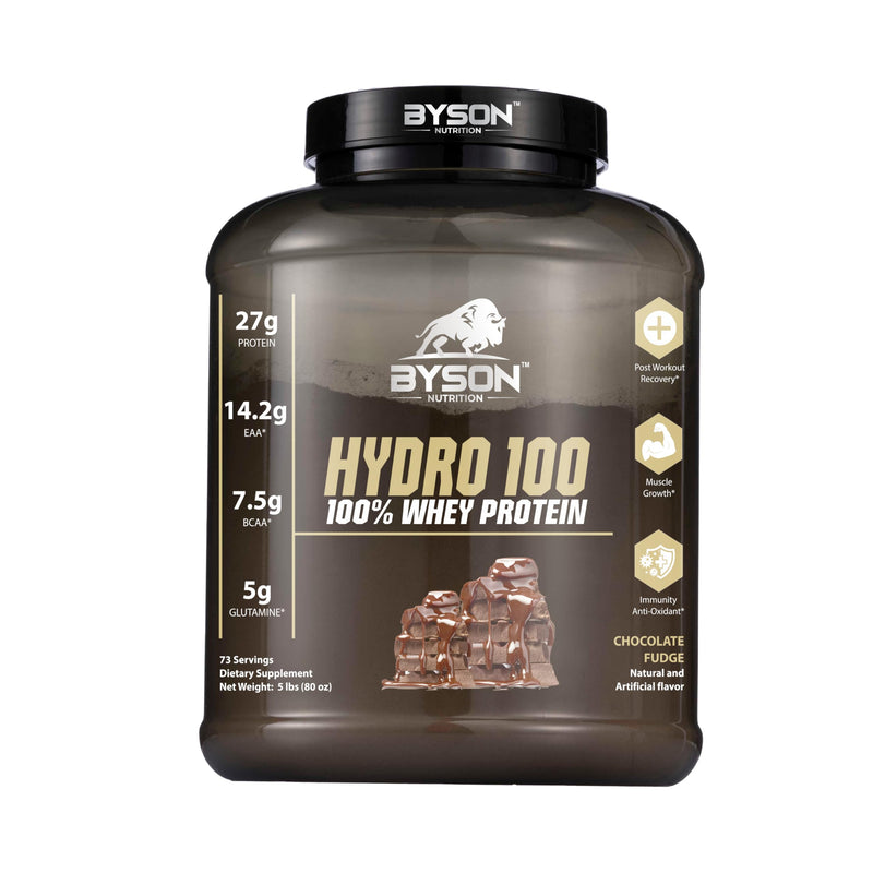 Byson Nutrition Hydro 100 (Chocolate Fudge, 5 lbs (Pack of 1))