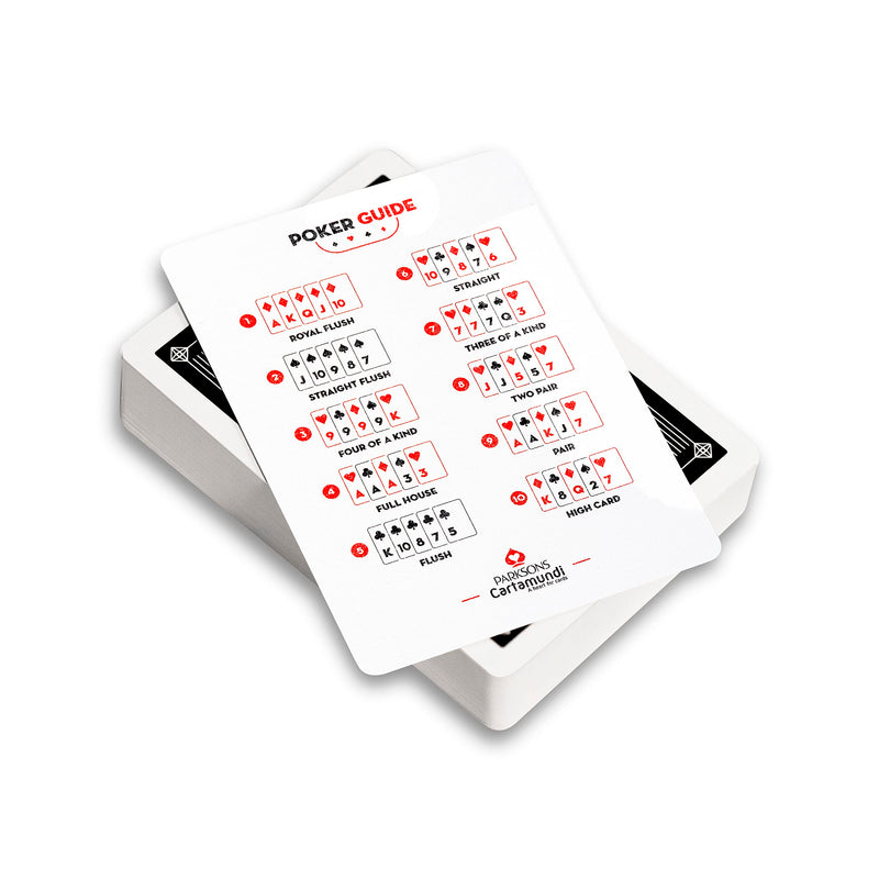 Parksons Cartamundi Private Limited-MH Black Box Poker Playing Cards, Classic, Black and White for All Ages,Pack of 1