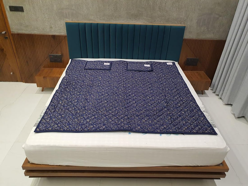 Bio Magnetic Mattress Topper/Pad Blue (6x6 feet) & with 2 Pillow Pad Magnetic Therapy