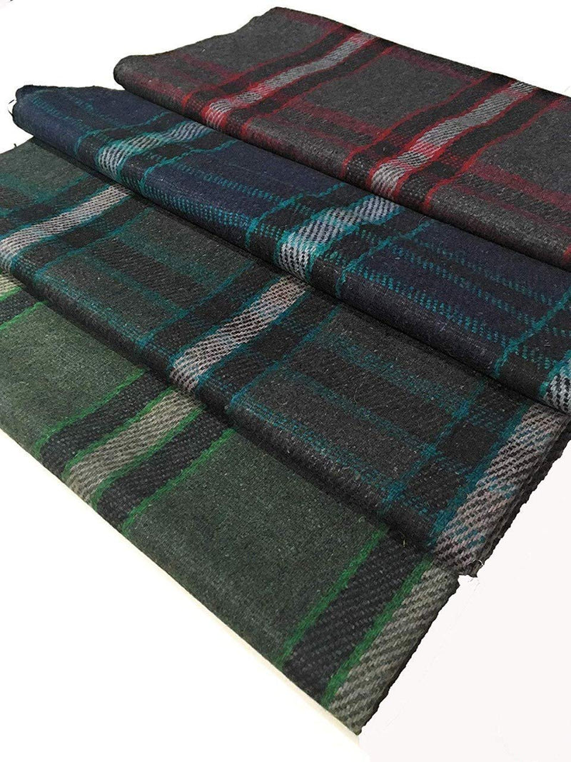 OMAJA HOME Wool 500 TC Blanket (Standard_Multicolour) Pack of 4