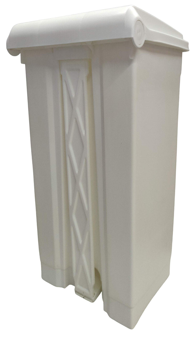 Cello Strong Plastic Step-On Pedal Garbage Dustbin 60 Ltr, White