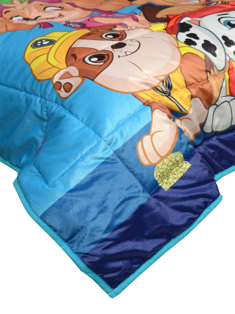 Saral Home Paw Patrol Velvet & Cotton AC Quilt with 2 Cushions (Multicolor, 135X210 CM)