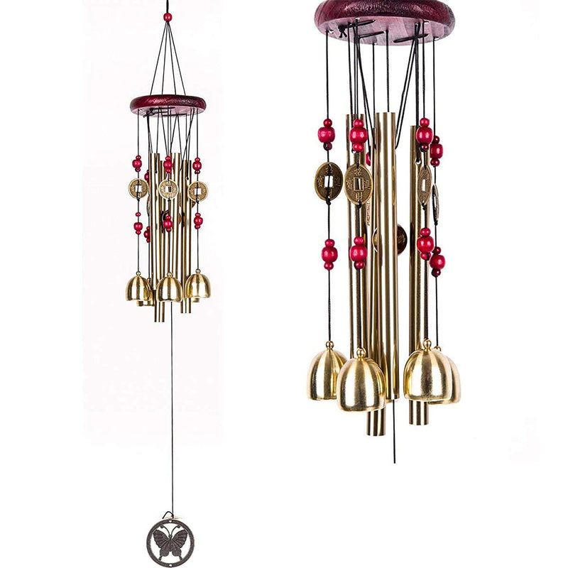 TIMESETL Fengsui Metal Wind Chime for Home Decor (24 inch, Multicolour)