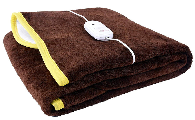 Bhaven Creations Polyester Single Electric Bed Warmer, coffee(76 X 152 cms)