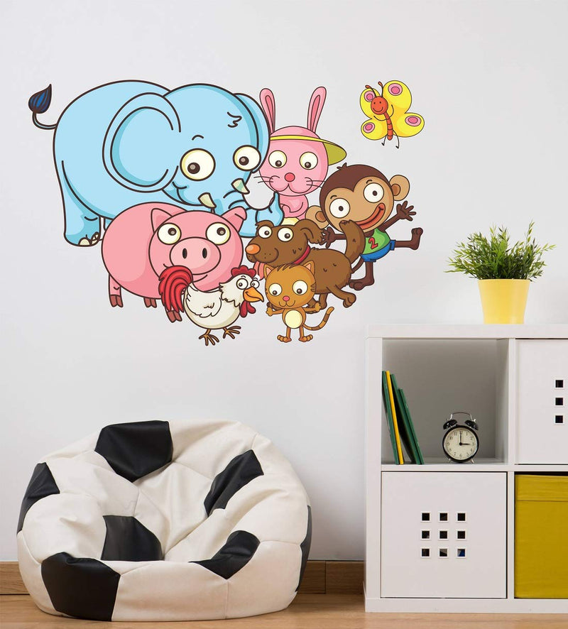 Tuffuk Family Farm Animals Large Vinyl Wallstickers for Home Decorations (70 cm x 50 cm)5TZ081