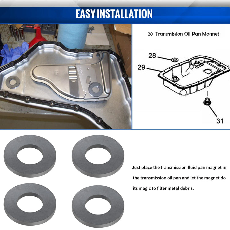 29535617 Automatic Transmission Fluid Pan Magnet Replacement Equipment 4PCS