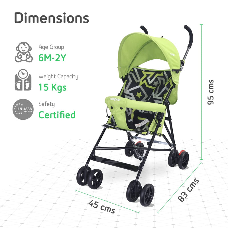 Little Pumpkin - Baby Stroller and Pram for Baby - Buggy for Kids (Green)