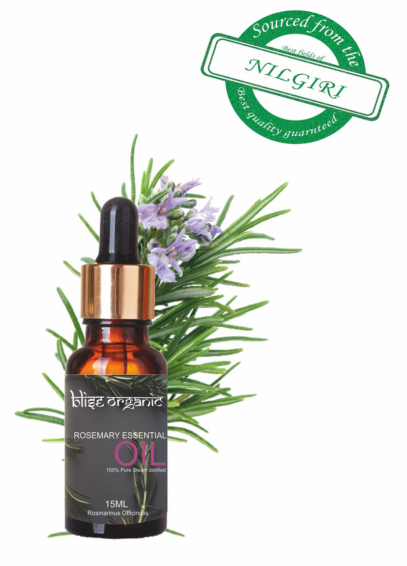 Blise organic Rosemary Essential Oil -100% pure and naturals, For Hair fall control and Hair Growth