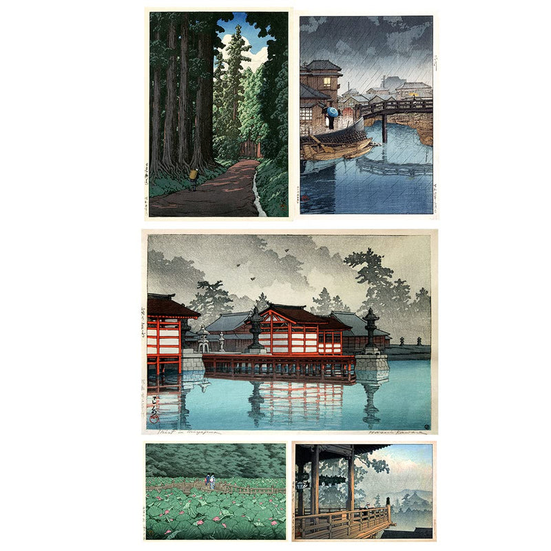 Tallenge - Set of 10 Kawase Hasui - Japanese Art - Magnets(Magnet, 6 x 4 inches, Multicolour)