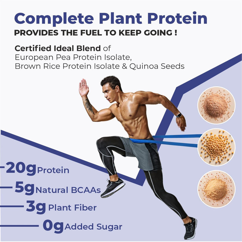 Cureveda PRO Super-3 Vegan Plant Protein powder with Superfood, Superseeds & Superberries | Chocolate (500gm)