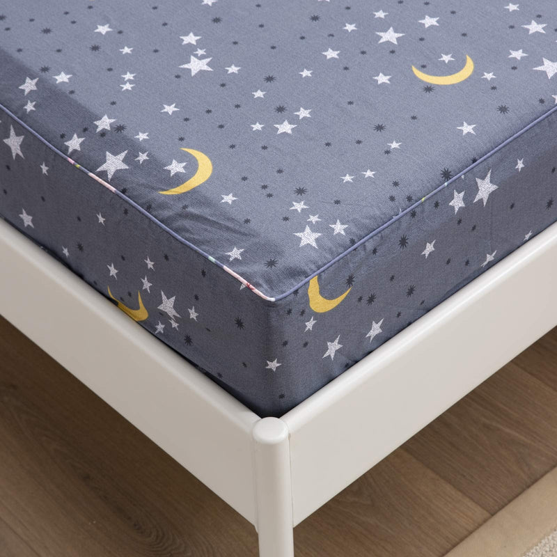 Brandream Kids Bedding Sets King Size Boys Cotton Bed Sheets Set Deep Pockets Space Galaxy Bedroom Sheets Sets of 4