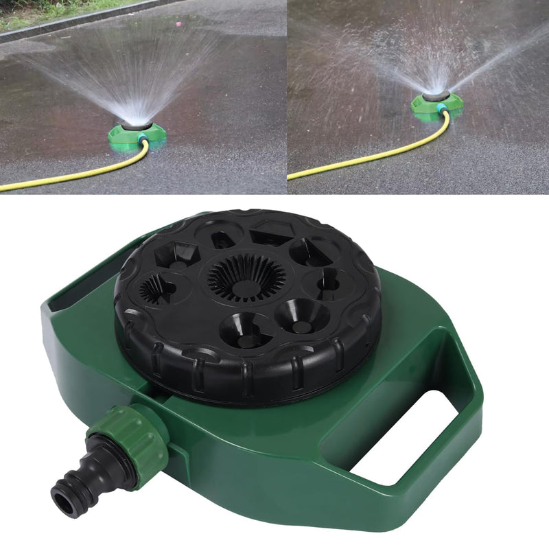 OUTO Garden Sprinkler 8 Spray Patterns Large Area Coverage Adjustable Water Pressure Sprayer for Watering Plants Outdoor Lawn Yard Irrigation System