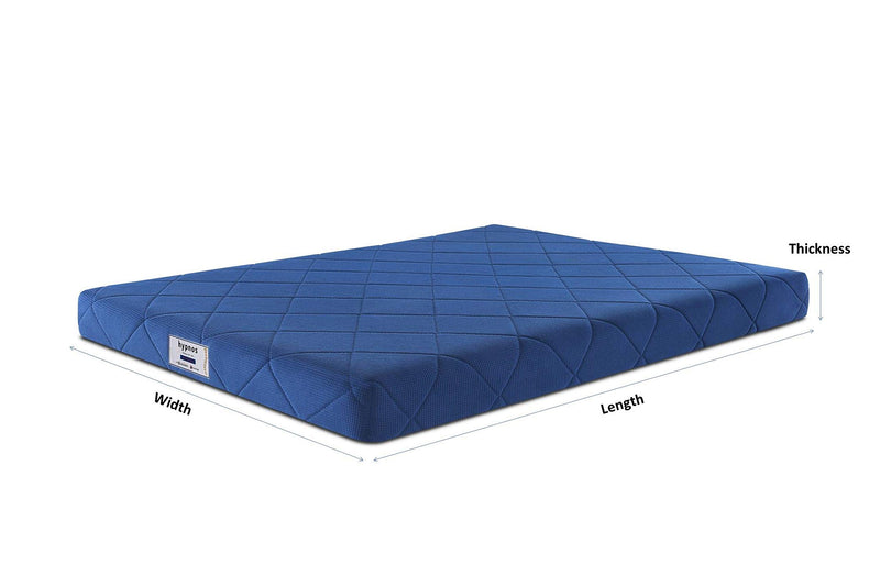 Hypnos Spine Safe 6-inch King Size Memory Foam Mattress (Navy Blue, 78x72x06)