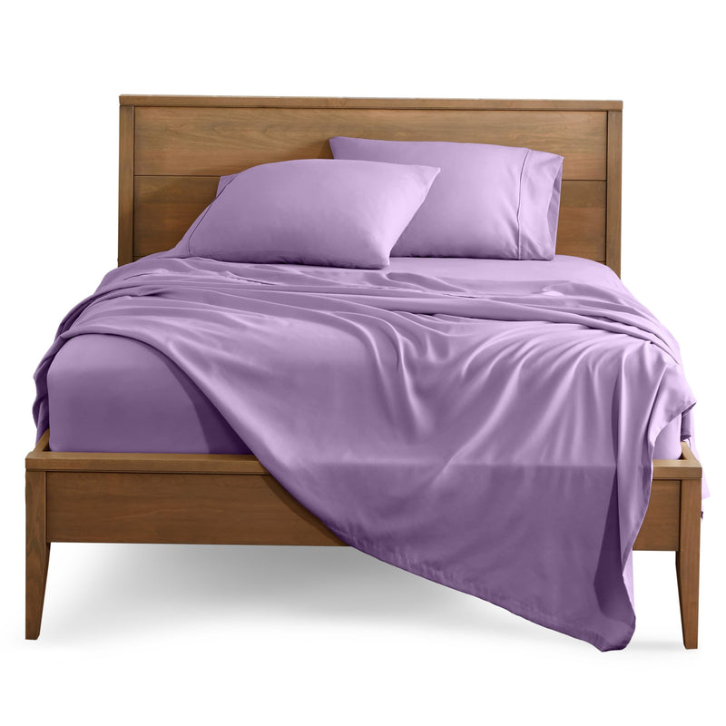 California King, Lavender : Premium 1800 Ultra-Soft Microfiber Collection California King Sheet Set, Hypoallergenic, Easy Care, Wrinkle Resistant, Deep Pocket (Cal King, Lavender)