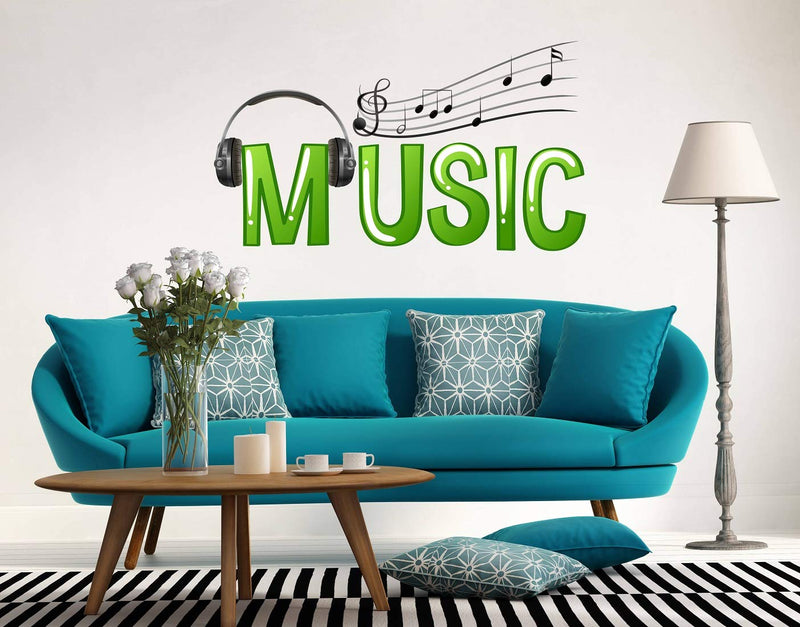 Tuffuk Music Large Vinyl Wallstickers for Home Decorations(70 cm x 40 cm)4TZ144