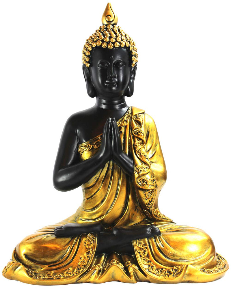 Seraphic 13" Golden Meditation Buddha Statue