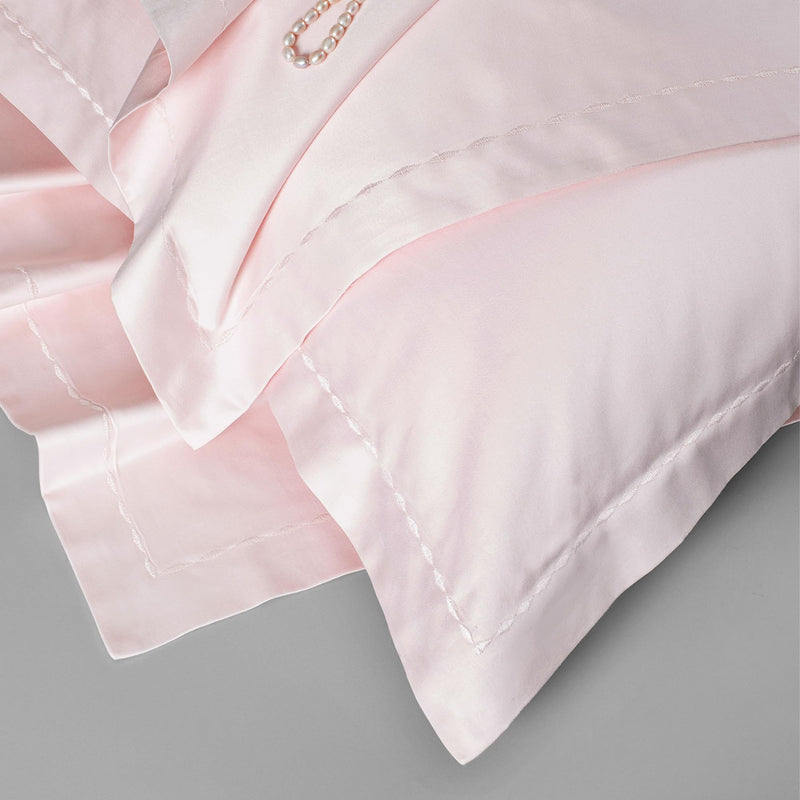 Trident Nectarsoft King Size Bedsheet Set- 100% Cotton- 5-Piece Sheet Set with 4 Pillowcases- Sateen Weave- Superior Softness- 600 Thread Count- King Size Sheets- Luxurious Feel- Light Pink