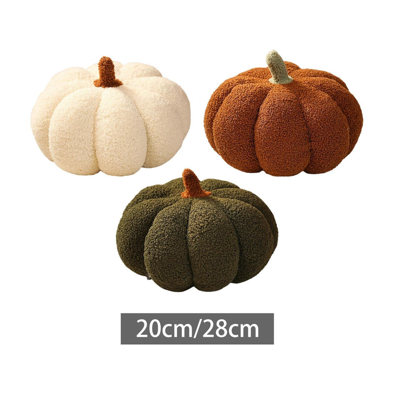 CALANDIS Pumpkin Throw Pillow Convenient Decorative Durable for Birthday Halloween Party 20Cm White