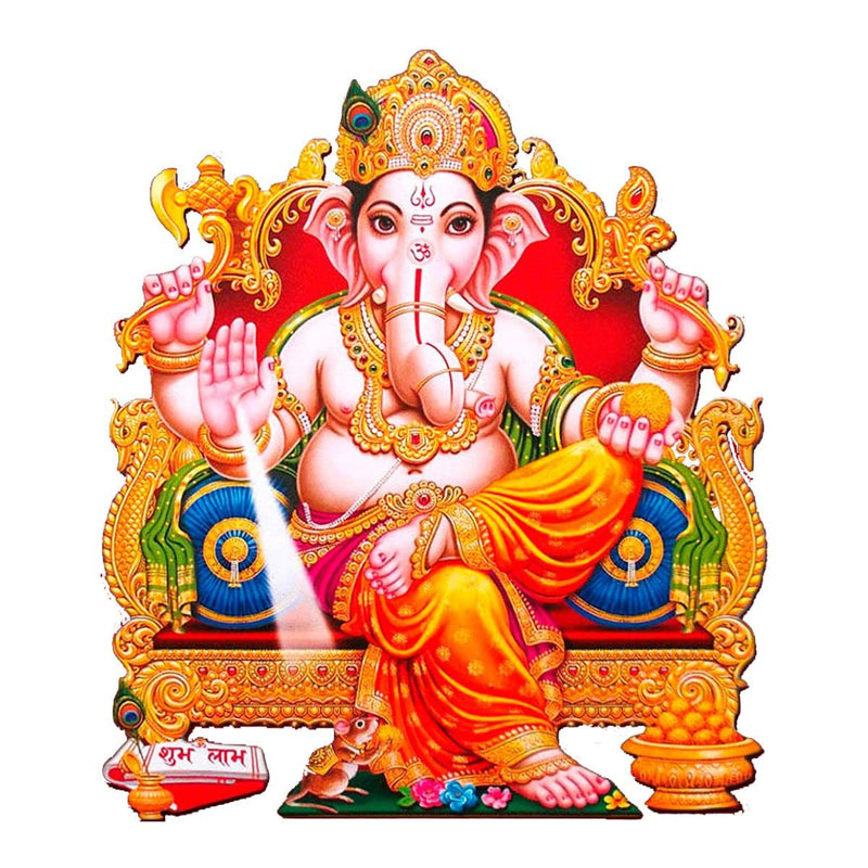 Decor Kraft Ganpatiji Wall Sticker & Decal,Size- 45 Cm X 32 Cm,Religious