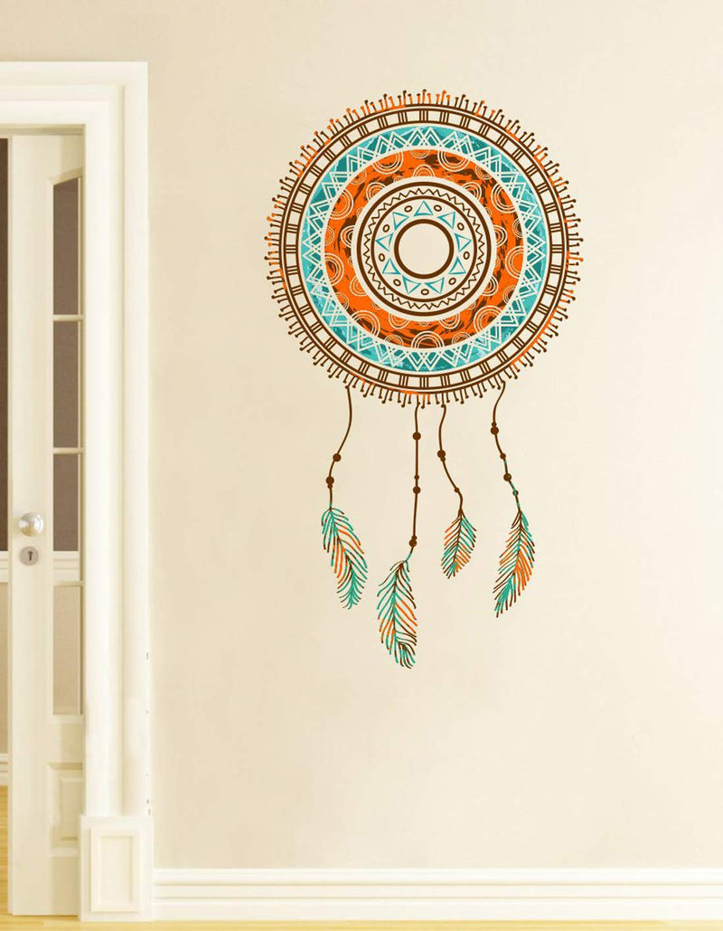 Ghar Kraft Hand Drawn Dream Catcher Wall Sticker