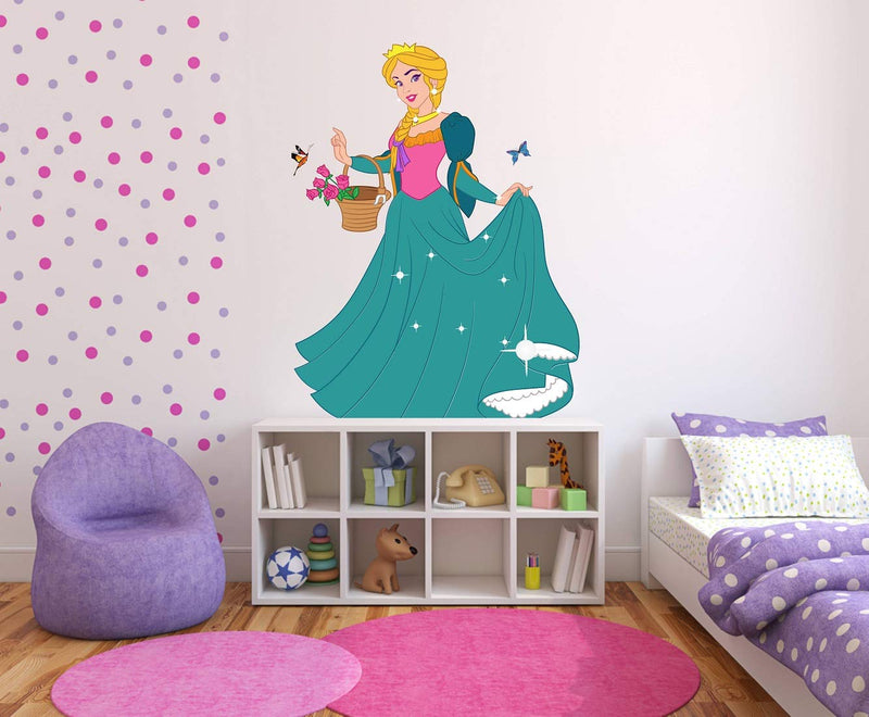 Tuffuk Princess Large Vinyl Wallstickers for Home Decorations (50 cm x 60 cm)5TZ119