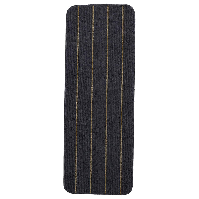 STATUS Polypropylene Striped Anti Skid Runner for Living Area | Rug for Bedroom |Rug for Dining Table Rug for Floor with Anti Slip Backing(Dark Grey, 45X120 cm)