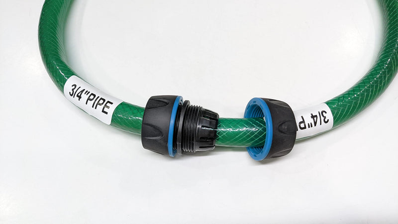 Dolphy 3/4" to 3/4" Garden Water Hose Connector, Pipe to Pipe Quick Connectors for Hose Pipe, Plastic