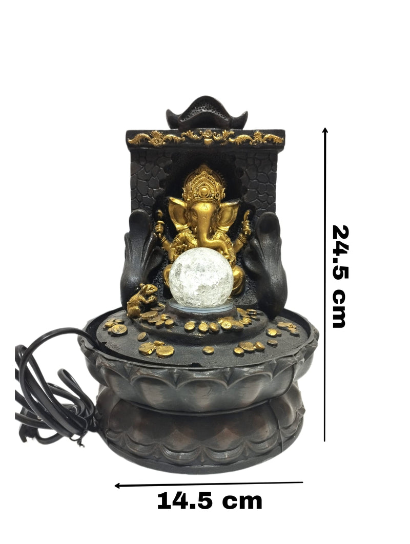 Water fountain with Led light/Home decor/Ganesh water fountain