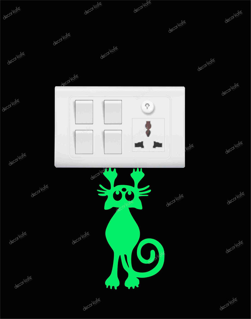 Sticker Hub Glowing Cat Wall Stickers Set of 5 SW25