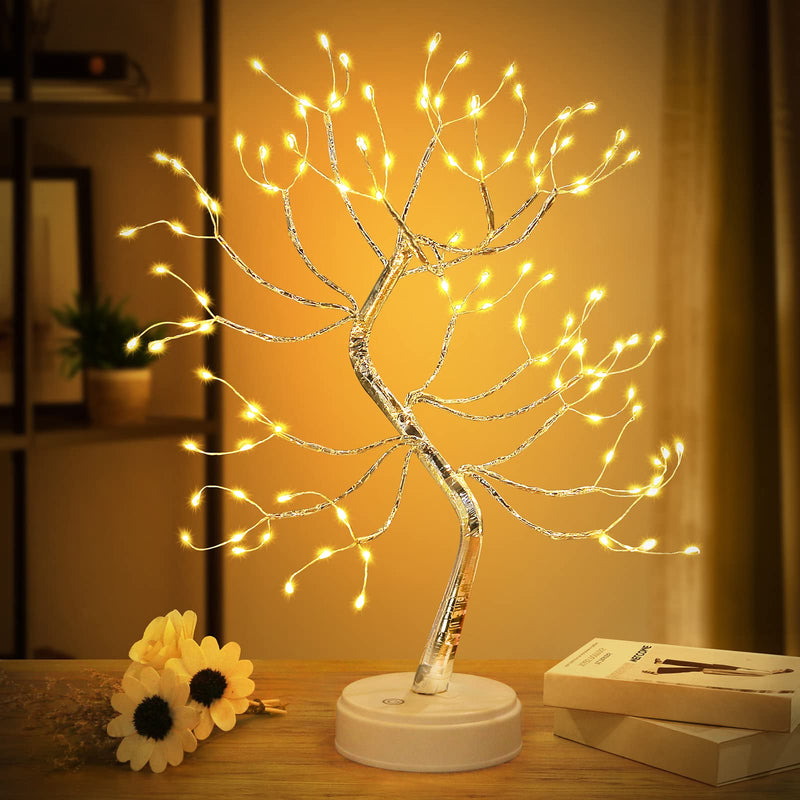 Tabletop Bonsai Tree Light - 20' Fairy Light Spirit Tree Lamp with 108 LED Lights,DIY Lit Artificial Tree Lights Decoration for Gift Home Bedroom Wedding Festival Party (Warm White) (Warm White)