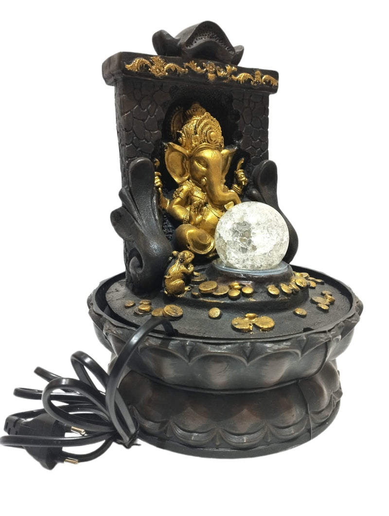 Water fountain with Led light/Home decor/Ganesh water fountain