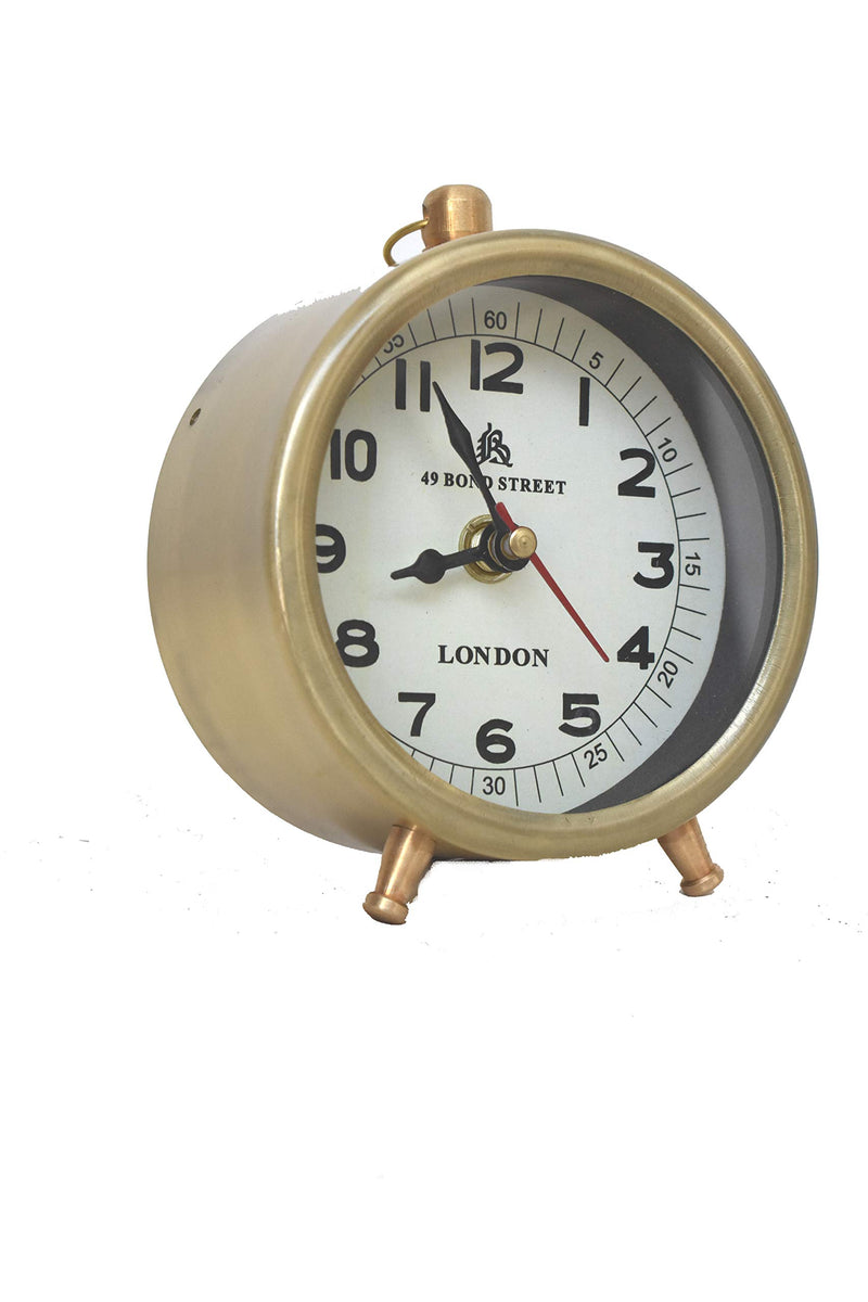 New Table Clock Brass Antique Marine Nautical Style Home Decor