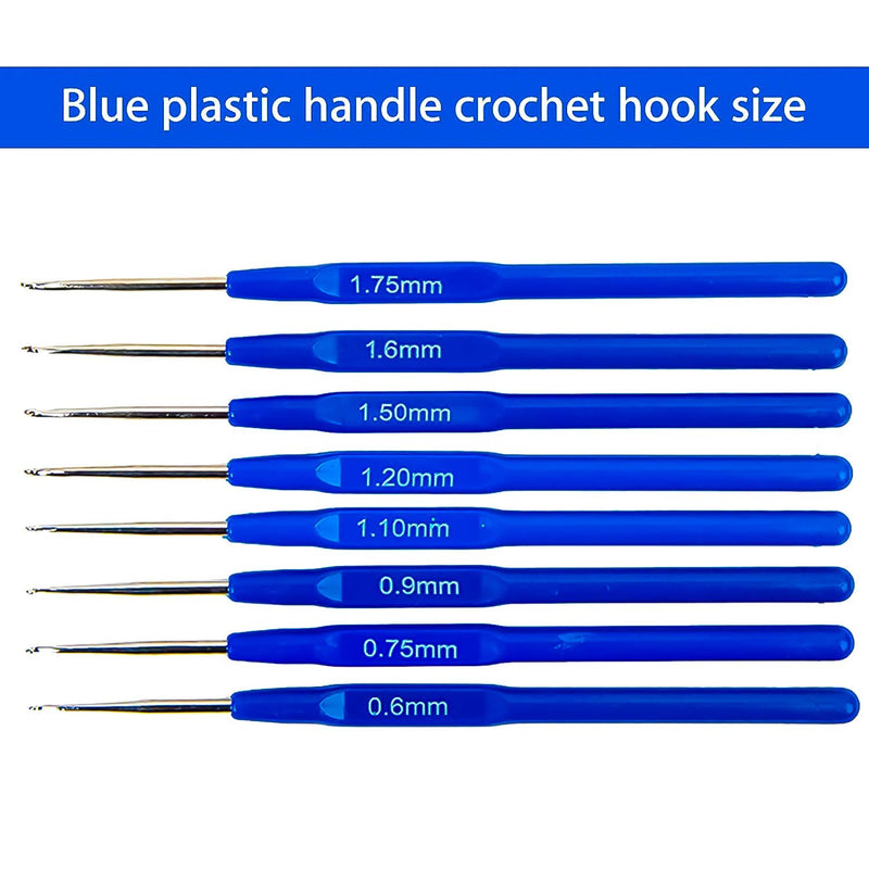 RangTeq Knitting Crochet Hook Needle Set 55 Pcs Ergonomic Knitting Needle Kit, Knitting Needle Kit Organizer with 16Pcs Plastic Grip Handles Hooks, Tapestry for Hand Knitted