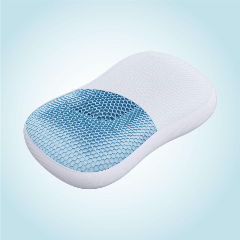 The Sleep Company Smart ErgoRelief Pillow | SmartGRID Technology with Honeycomb Structure | Ergo Relief 8 Shaped Hollow Design | Neck & Shoulder Pain Relief | Pack of 1