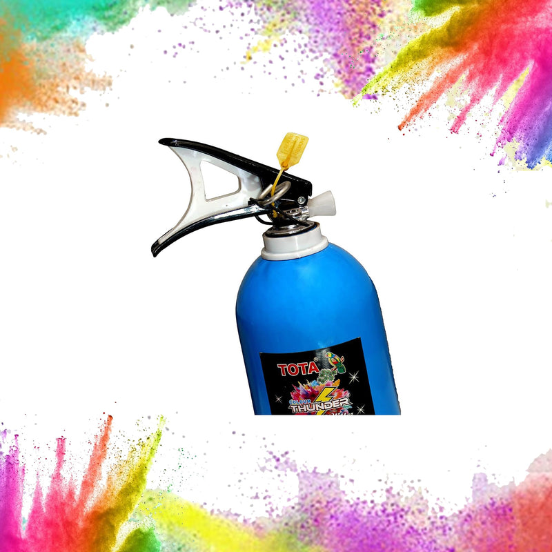 FanXplore Thunder Colour Cloud Holi Gadget | Natural and Herbal Gulal Spray Cylinder for Holi Celebration, Weddings, Photoshoots, Theme Parties - 2 Kg