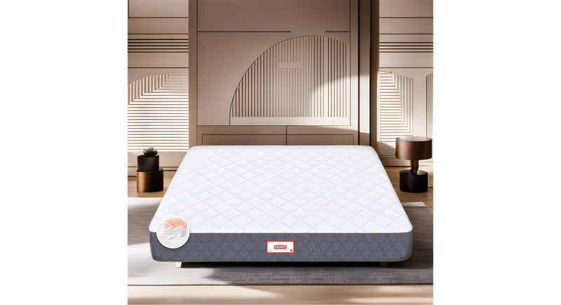 Coirfit Twin Plus 5-Zone I-Shape Technology 6 Inch Queen Size Memory Foam Mattress |for Soft Sleepers|Stress Release Extra Comfort Mattress|with 5 Year Warranty (LxB : 72x70x6)