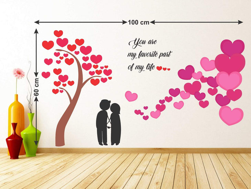 Tuffuk U R My Life Large Vinyl Wallstickers for Home Decorations(100 cm x 60 cm)5TZ299