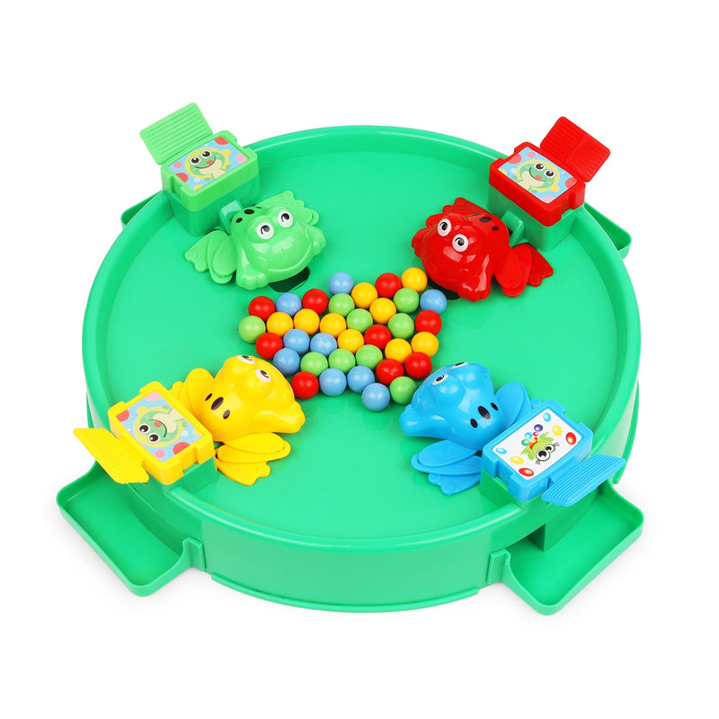 Toy Zone Frog Eat Beans Game-4 Players-61038|Eat The Beans|Hungry Frog Game for Kids|Multiplayer Games|Game for 4 Players|Board Game