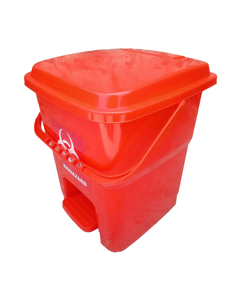 GOMSUN 12 LTR BIO MEDICAL WASTE PEDAL DUSTBIN COLOR CODED DUSTBIN (RED+YELLOW+BLUE+GREEN+BLACK IN PACK OF 5)