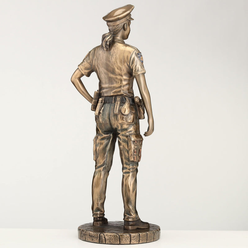 Veronese Design Police Woman to Protect and Serve Police Officer Tribute Statue