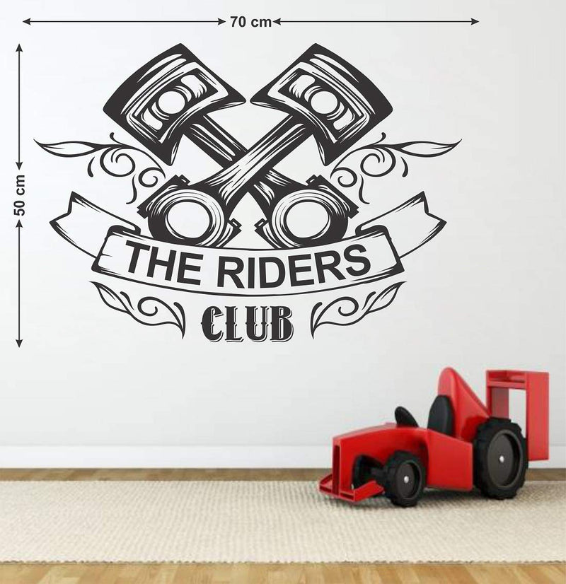 Tuffuk The Riders Club Large Vinyl Wallstickers for Home Decorations(50 cm x 70 cm)5TZ437