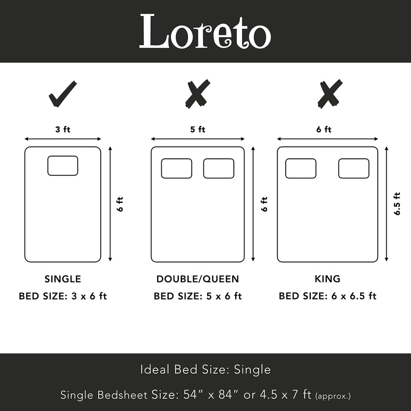 LORETO – A QUALITY LINEN BRAND 100% Cotton Bedsheet for Single Bed, 1 Single Bedsheet with 1 Pillow Cover | 144 TC Kids Single Bedsheet Cotton, Bubblegum Blue Bus & Banana Yellow Cars