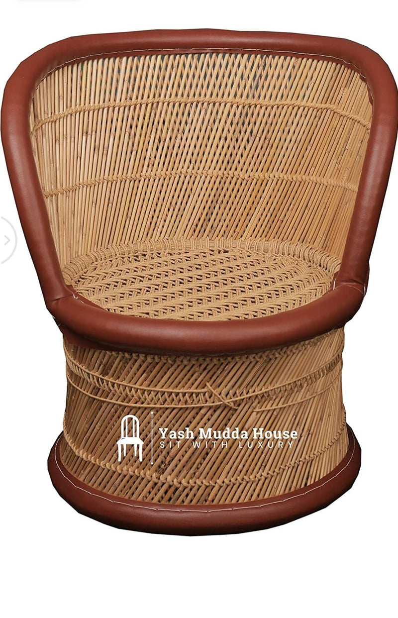 yash mudda Handicraft Bamboo Chair/sarkanda mudda Chair