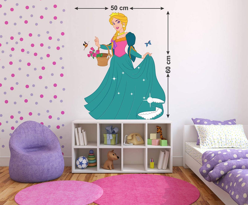 Tuffuk Princess Large Vinyl Wallstickers for Home Decorations (50 cm x 60 cm)5TZ119