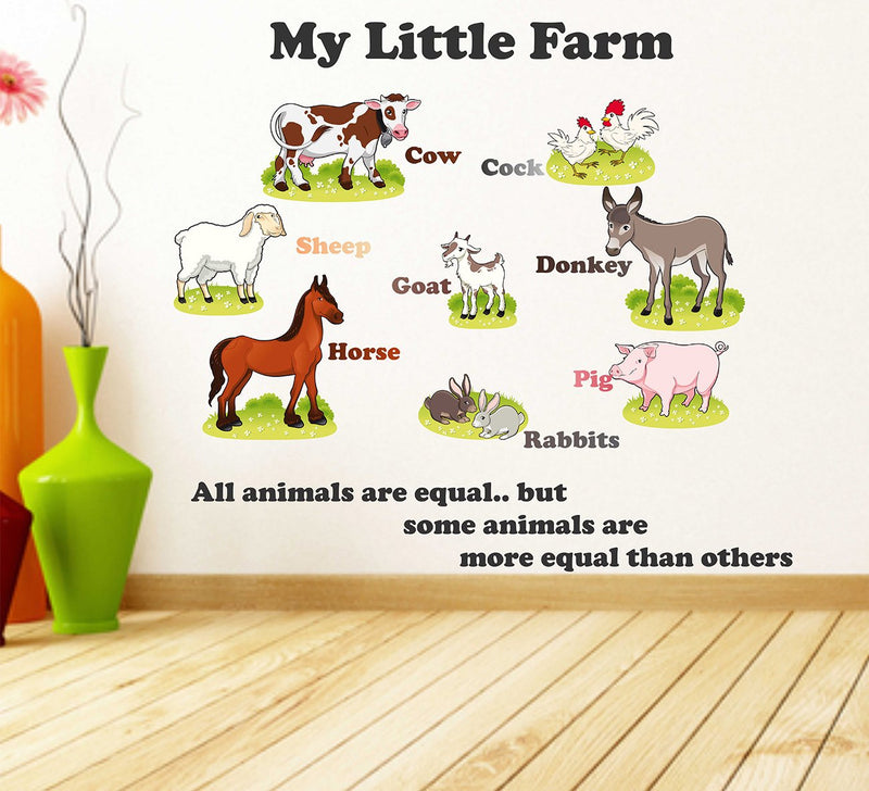 Luke and Lilly Animals and Farm Design Vinyl Wall Sticker (90 * 80cm)