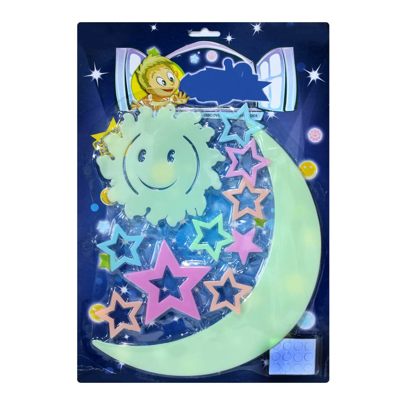 ARK Glow in The Dark Moon Sun Wall Stickers for Kids Room Decoration